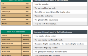 conjugation of verb meet