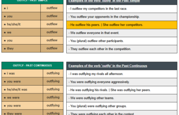 conjugation of verb outfly