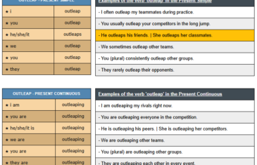 conjugation of verb outleap