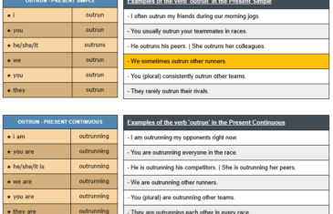 conjugation of verb outru